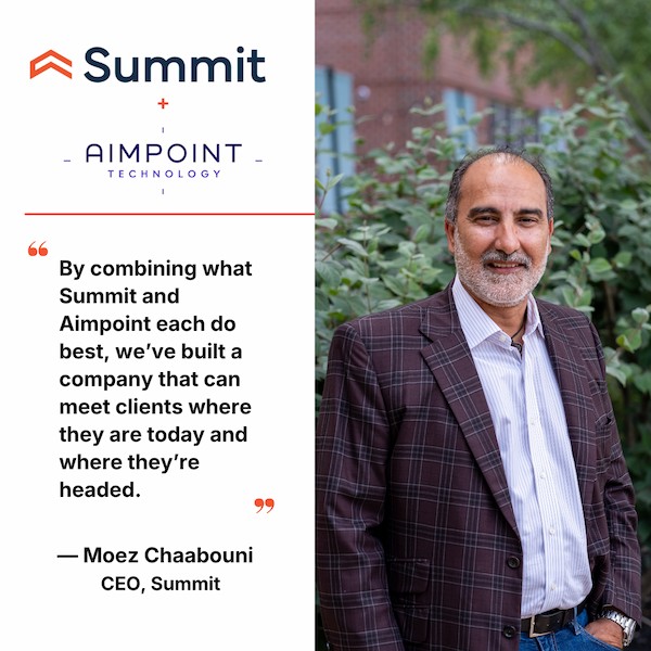 Summit and Aimpoint Merger Moez Chaabouni Quote